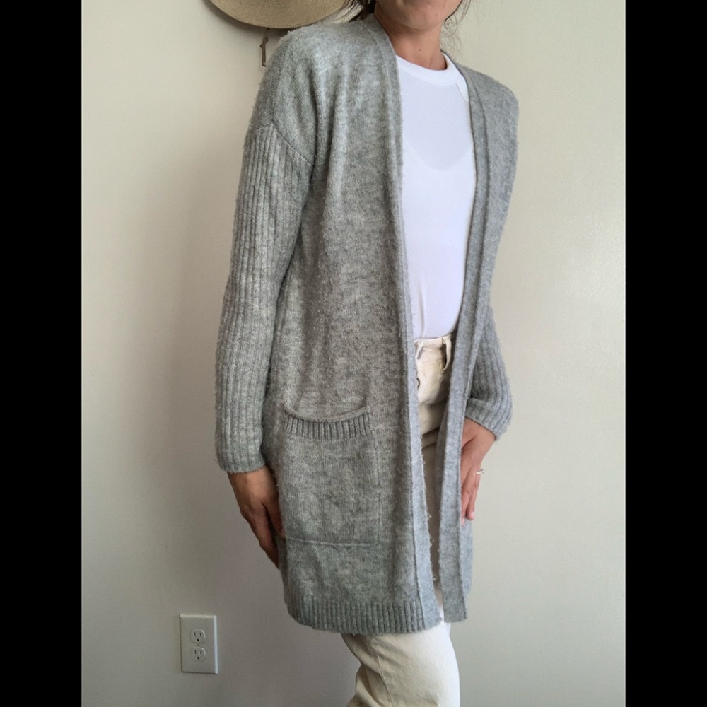 Abercrombie and Fitch grey long sweater size S